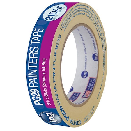 Intertape 1" ProMask Painter's Low Tack Premium Paper Masking Tape PG29-160